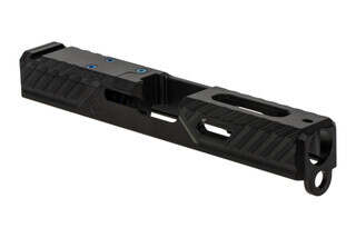 The Agency Arms Syndicate S1 Glock 19 Gen 3 Stripped Slide features the AOS optic mounting system